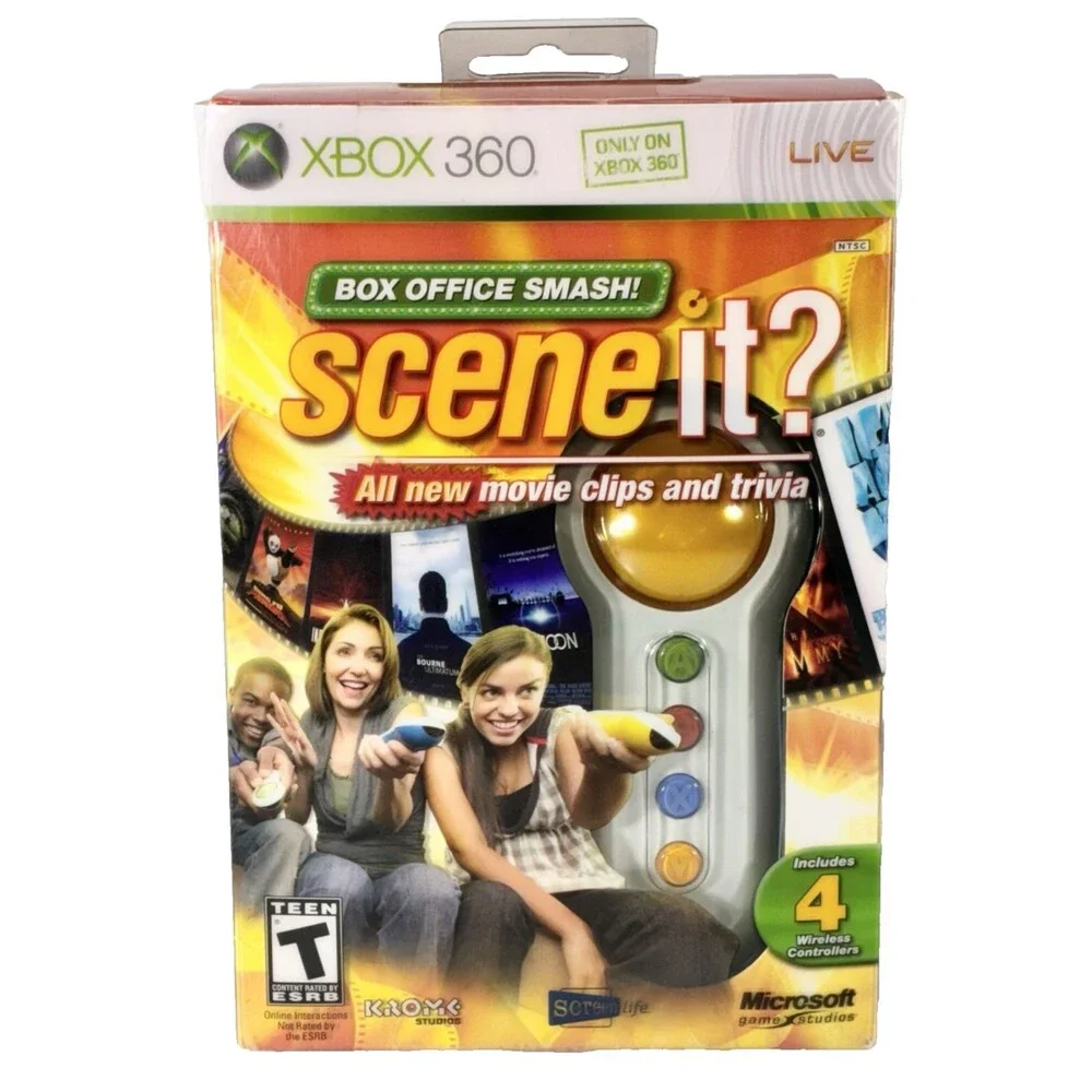 Scene It? Box Office Smash Trivia 2008 Microsoft Xbox 360 New Factory Sealed